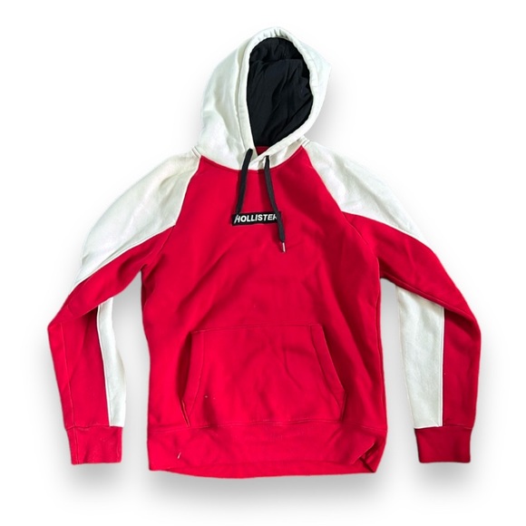 Hollister Tops - Unisex Hollister Red & White Hoodie - Size M